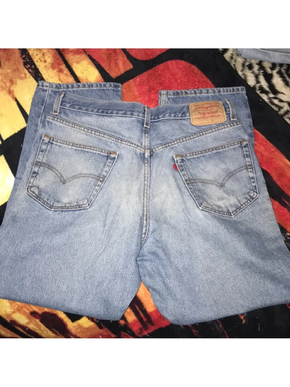 Levi's 550 Men's medium Blue relaxed Fit Jeans W34 L29 vintage
